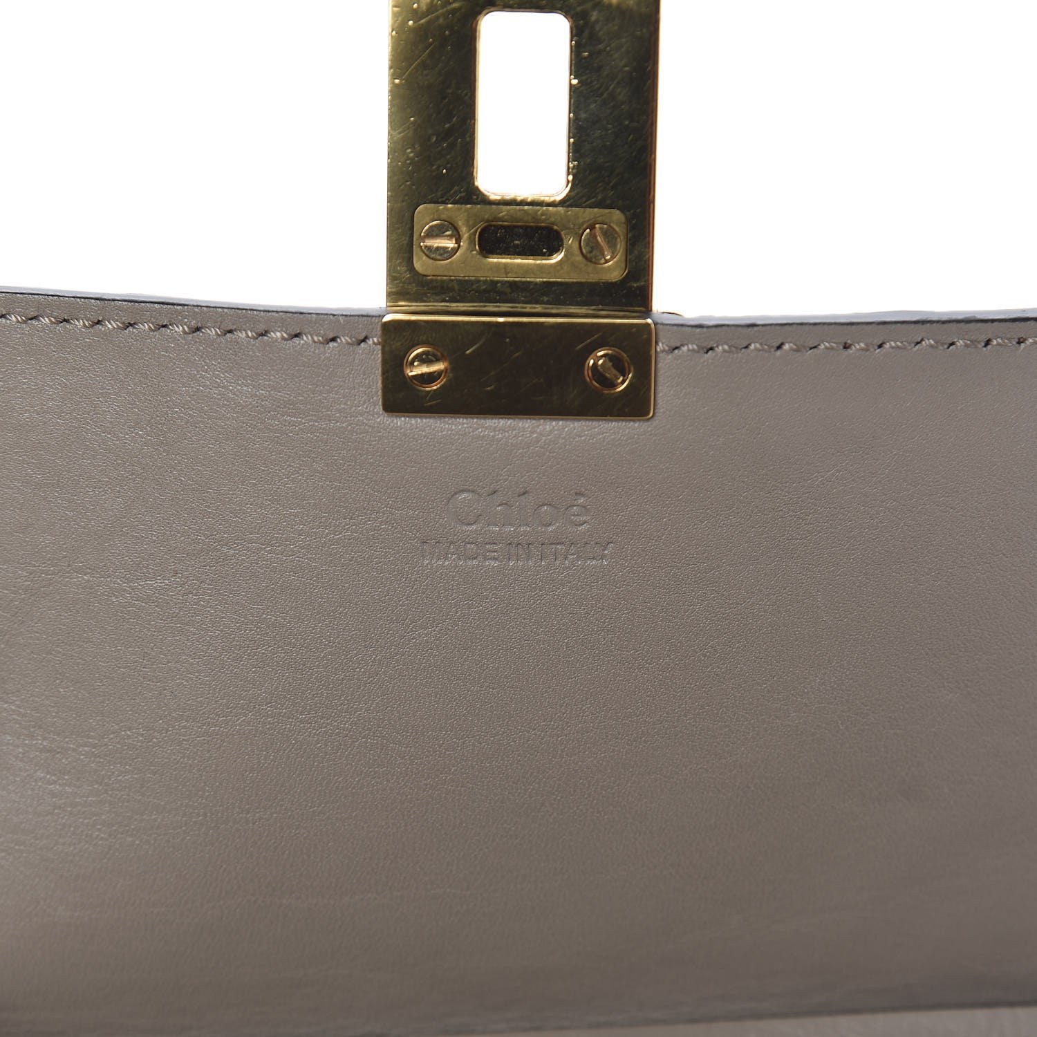 Chloe Suede Calfskin Patchwork Drew Shoulder Bag Motty Grey 6 of 14