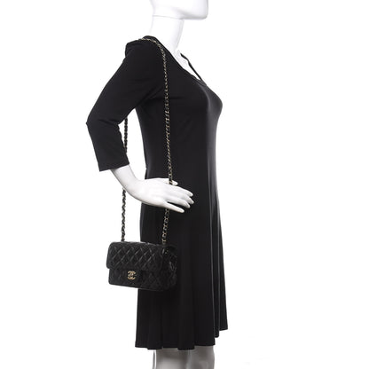 Chanel Patent Calfskin Quilted Mini Rectangular Flap Black 2 of 10