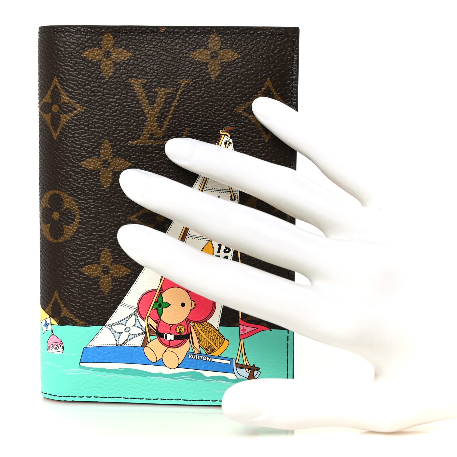Louis Vuitton Monogram 2023 Christmas Animation Tropical Seas Passport Cover Dragon Fruit Pink 2 of 8