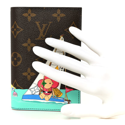 Louis Vuitton Monogram 2023 Christmas Animation Tropical Seas Passport Cover Dragon Fruit Pink 2 of 8