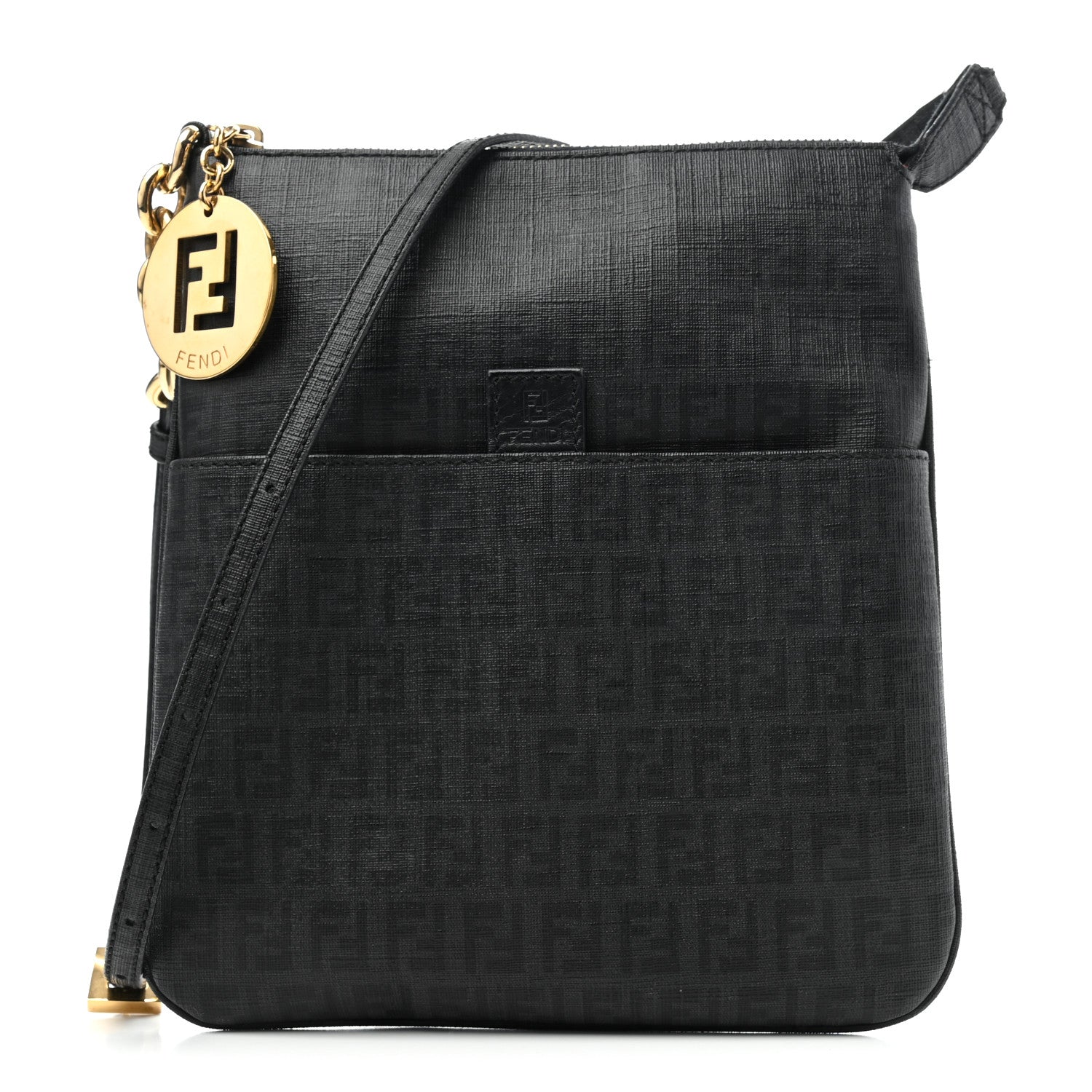 Fendi Zucchino Spalmati Forever Small Crossbody Black 1 of 4