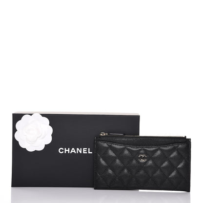 Chanel Caviar Quilted Classic Zip Pouch Black 8 of 8