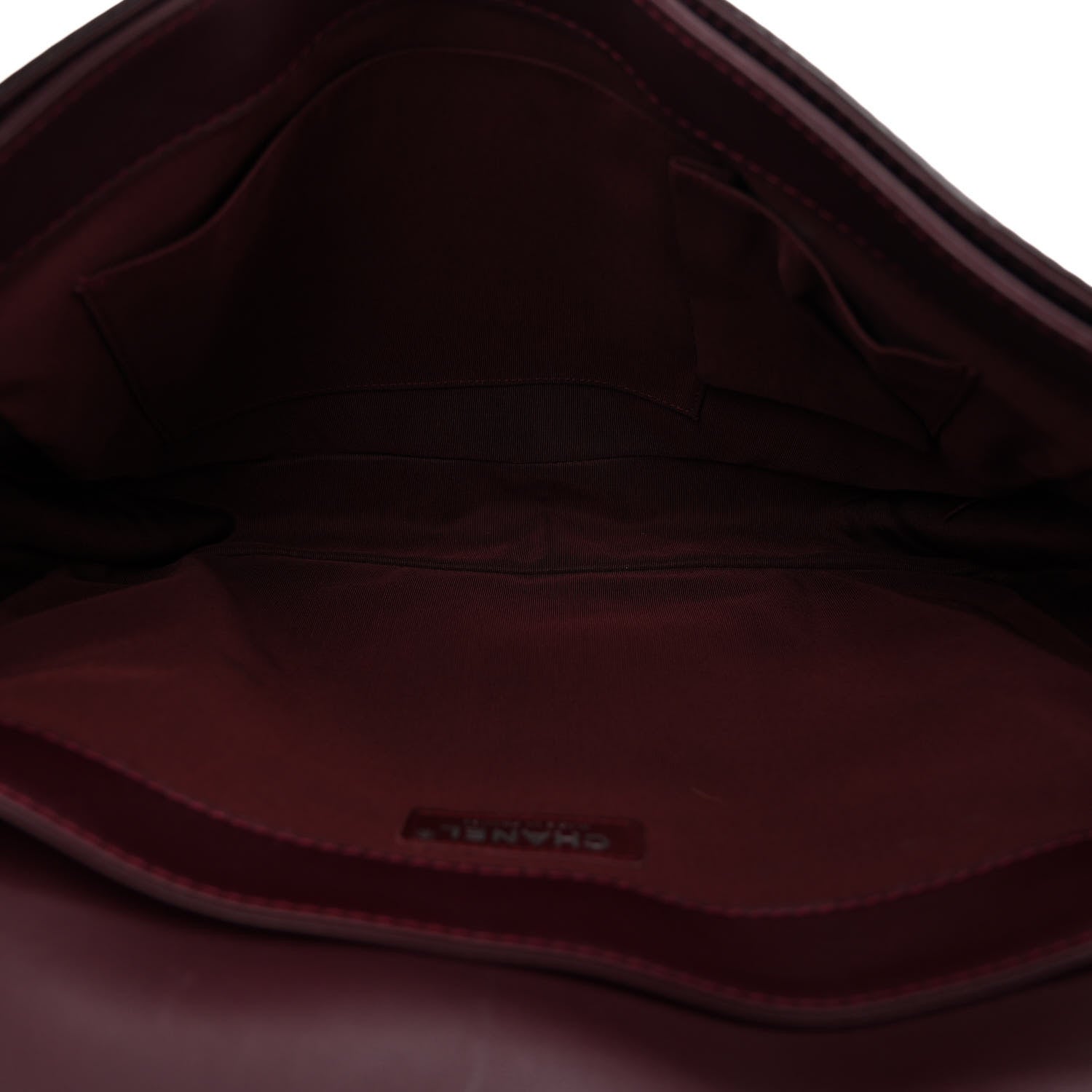 Chanel Patent Large Boy Reverso Flap Burgundy 5 of 9