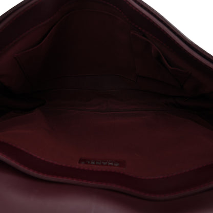 Chanel Patent Large Boy Reverso Flap Burgundy 5 of 9