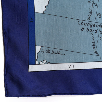 Hermes Silk Le Monde Est Vaste Scarf 90 5 of 5