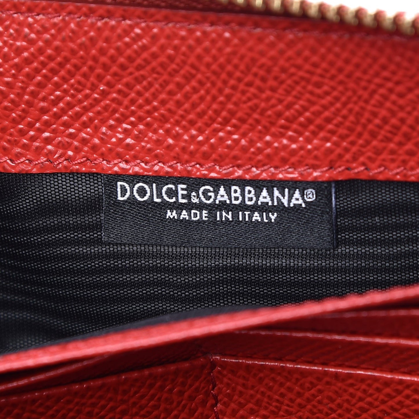 Dauphine Family Patch Zip Around Wallet Red