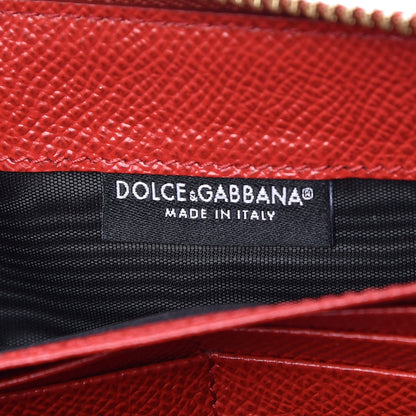 Dolce & Gabbana Dauphine Family Patch Zip Around Wallet Red 6 of 13