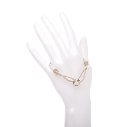 Cartier 18K Pink Yellow White Gold Trinity Cord Bracelet White 2 of 10