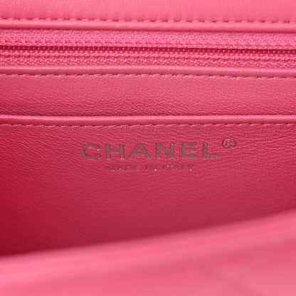 Chanel Lambskin Quilted Mini Square Flap Pink 6 of 10