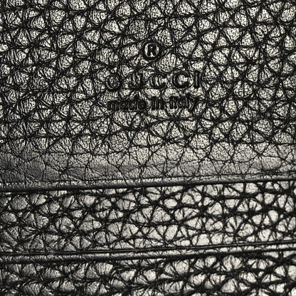 Gucci Pebbled Calfskin Animalier Card Case Black 8 of 8