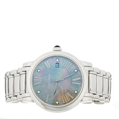 David Yurman Stainless Steel Diamond Mother of Pearl 38mm Classic Quartz Watch 2 of 5