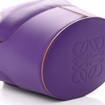 Loewe Calfskin Small Balloon Bucket Bag Purple Cognac 8 of 10