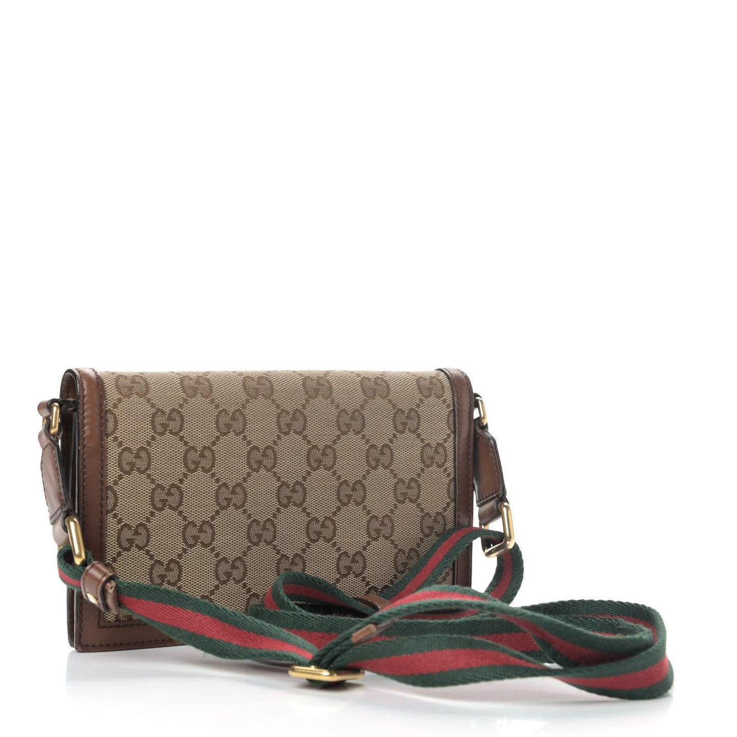 Monogram Lady Web Convertible Wallet Beige Cuir