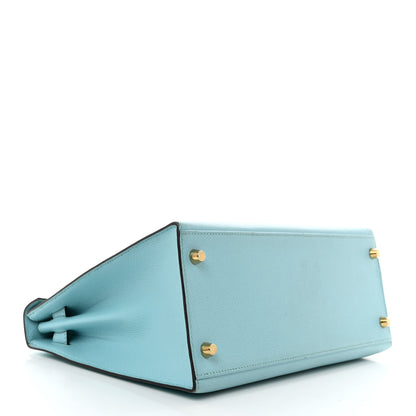 Hermes Epsom Kelly Sellier 28 Bleu Atoll 4 of 21