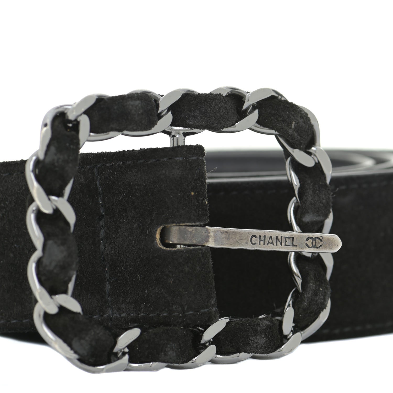 Chanel Suede CC Belt 75 30 Black 4 of 8