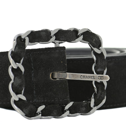 Chanel Suede CC Belt 75 30 Black 4 of 8