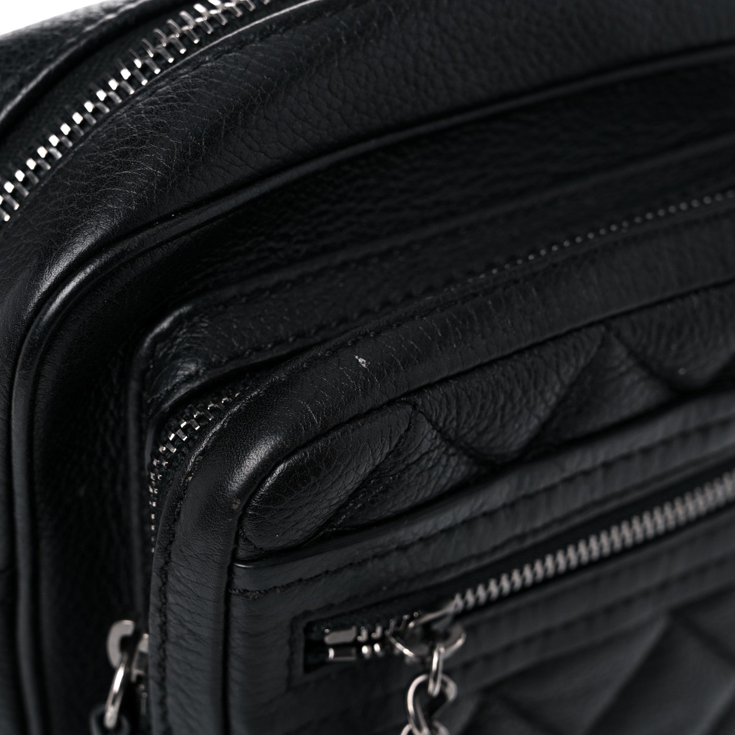 Chanel Calfskin Business Trip Vertical Camera Case Black 13 of 15