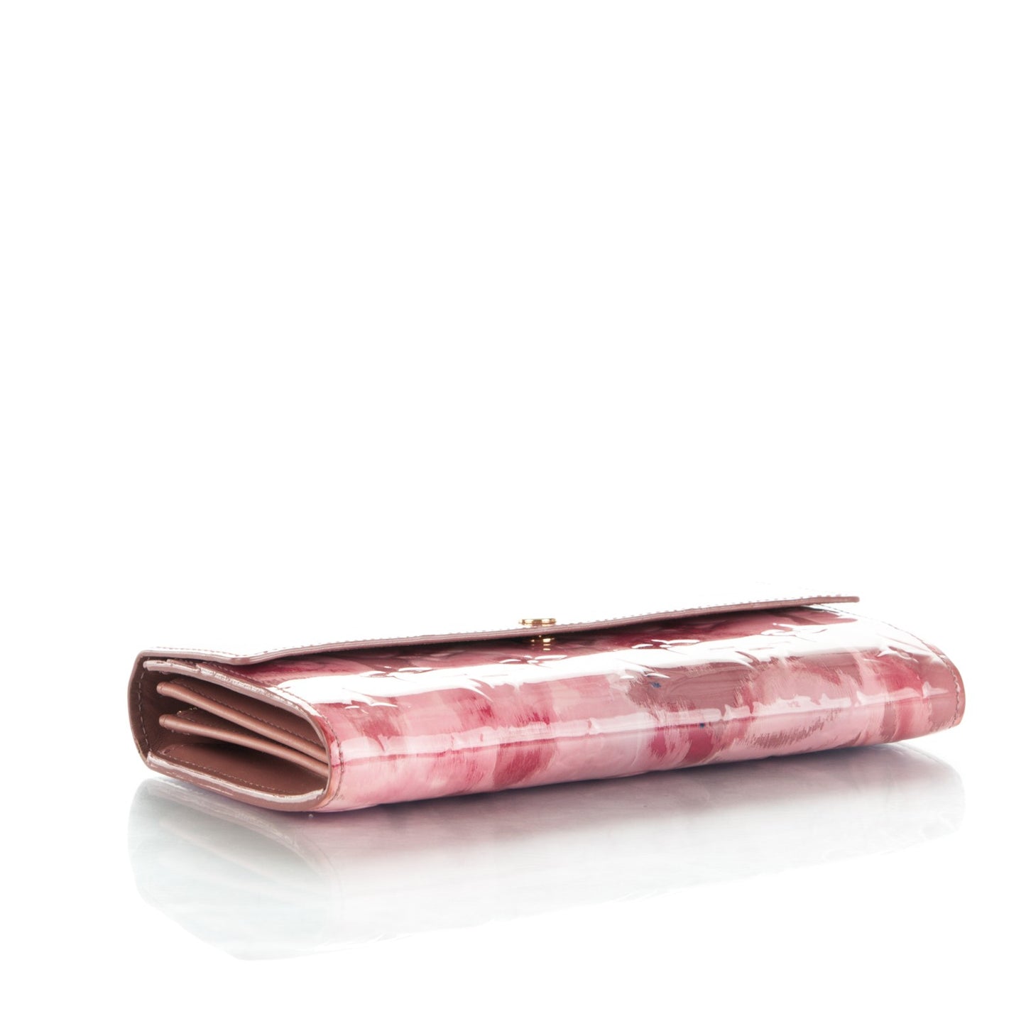 Vernis Ikat Sarah Wallet Rose Velours
