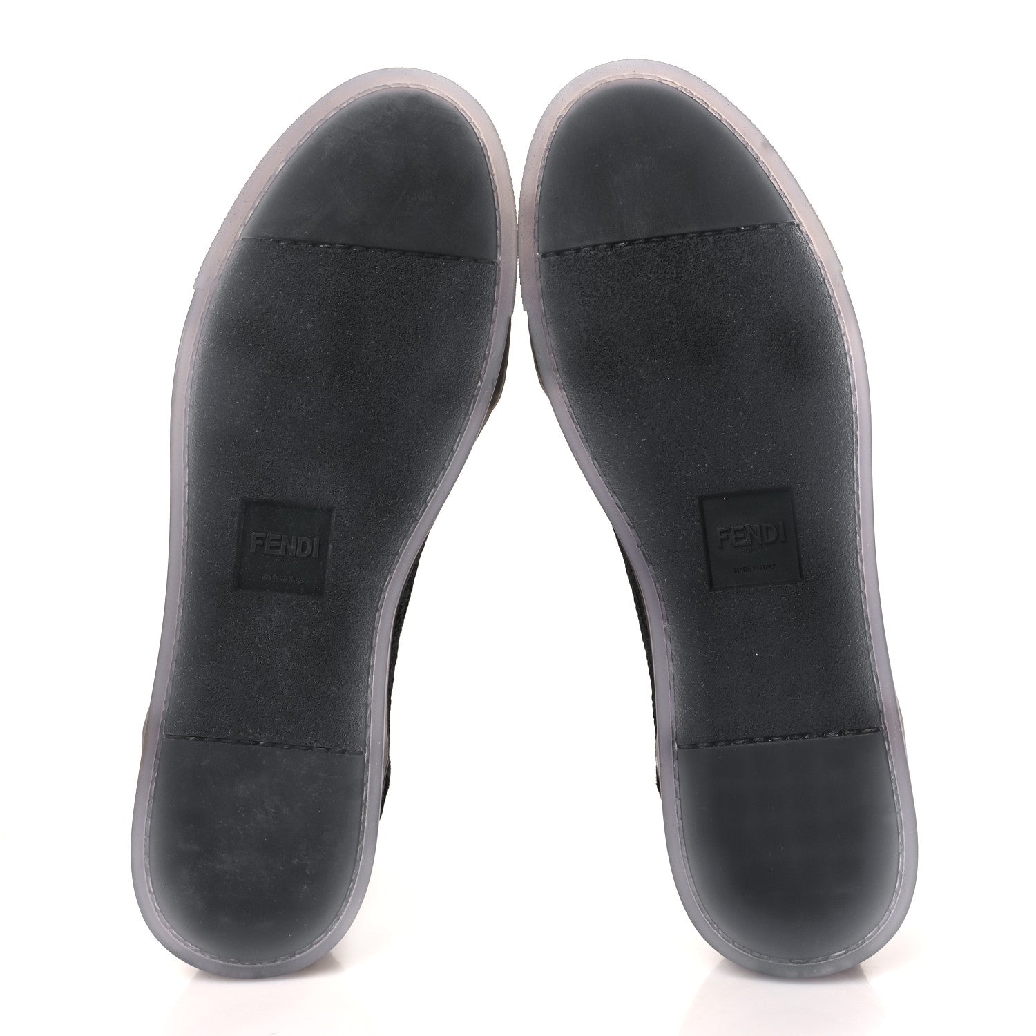 Fendi Corda FF Promenade Low Top Sneakers 41 Black 5 of 9