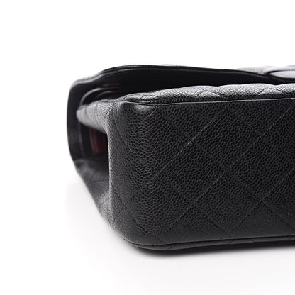 Chanel Caviar Quilted Jumbo Double Flap Black 9 of 11