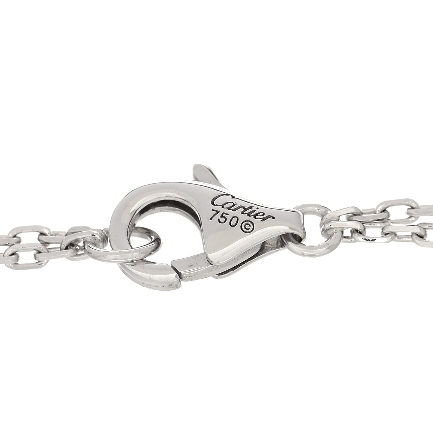 18K White Gold Diamond LOVE Bracelet