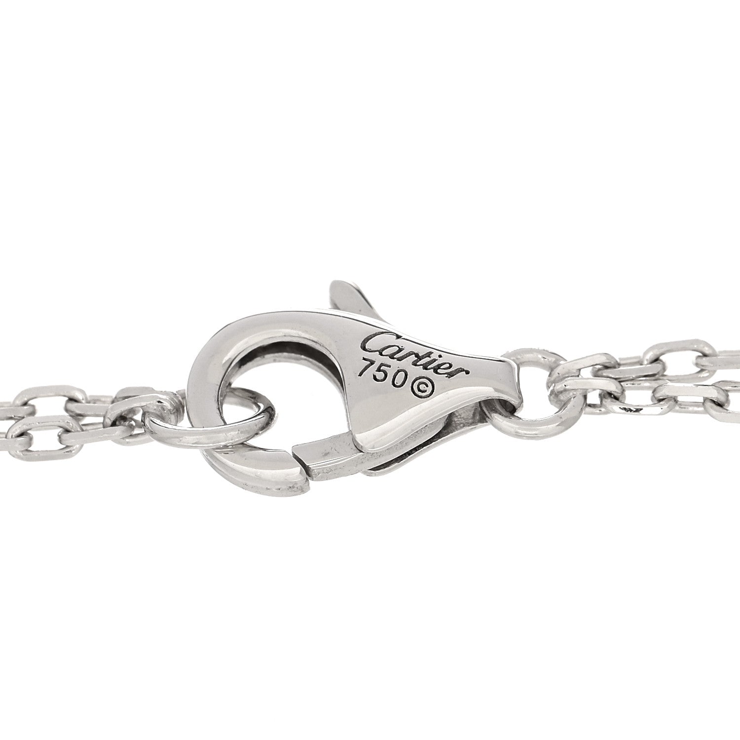 Cartier 18K White Gold Diamond LOVE Bracelet 3 of 4