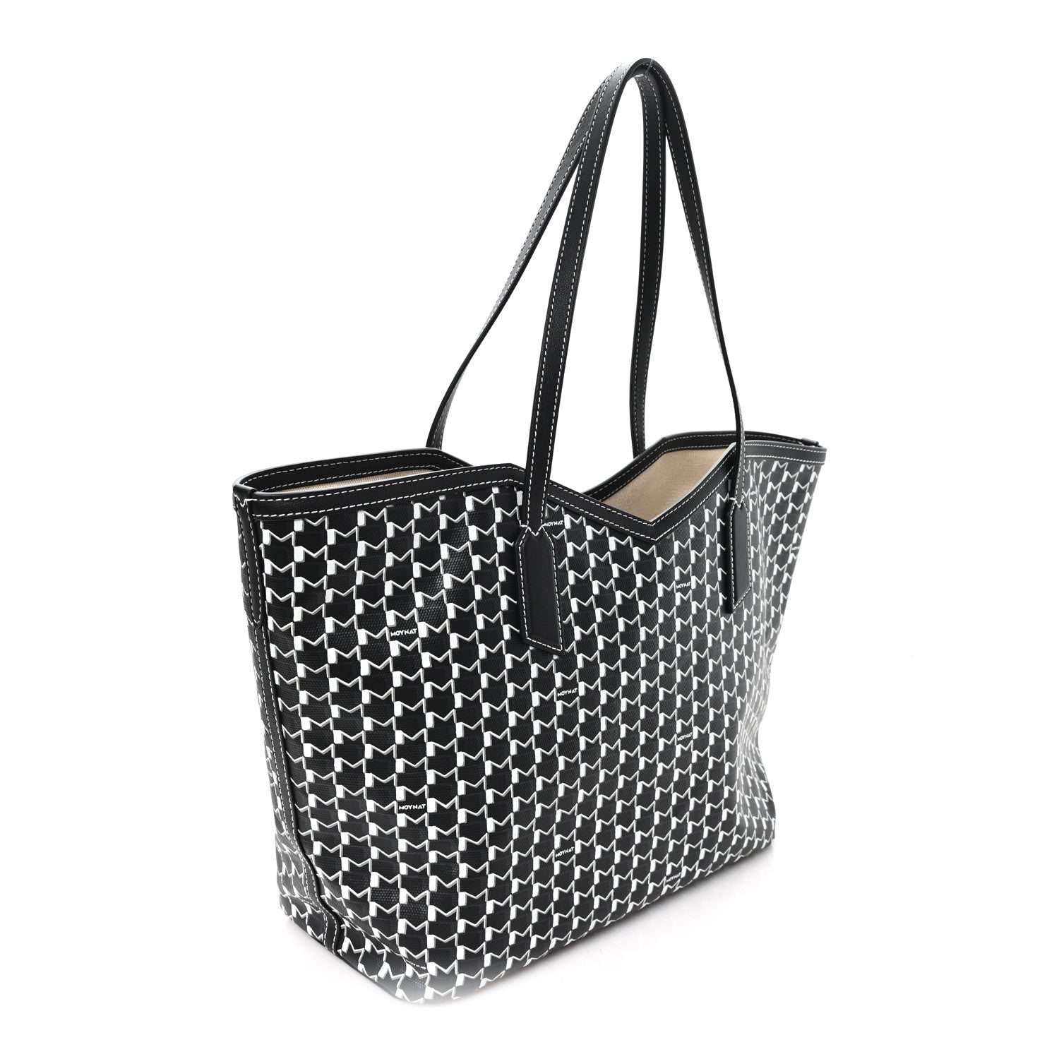 Moynat X KASING LUNG Calfskin Canvas M Labubu Tote MM Black 4 of 10