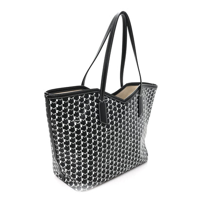 Moynat X KASING LUNG Calfskin Canvas M Labubu Tote MM Black 4 of 10
