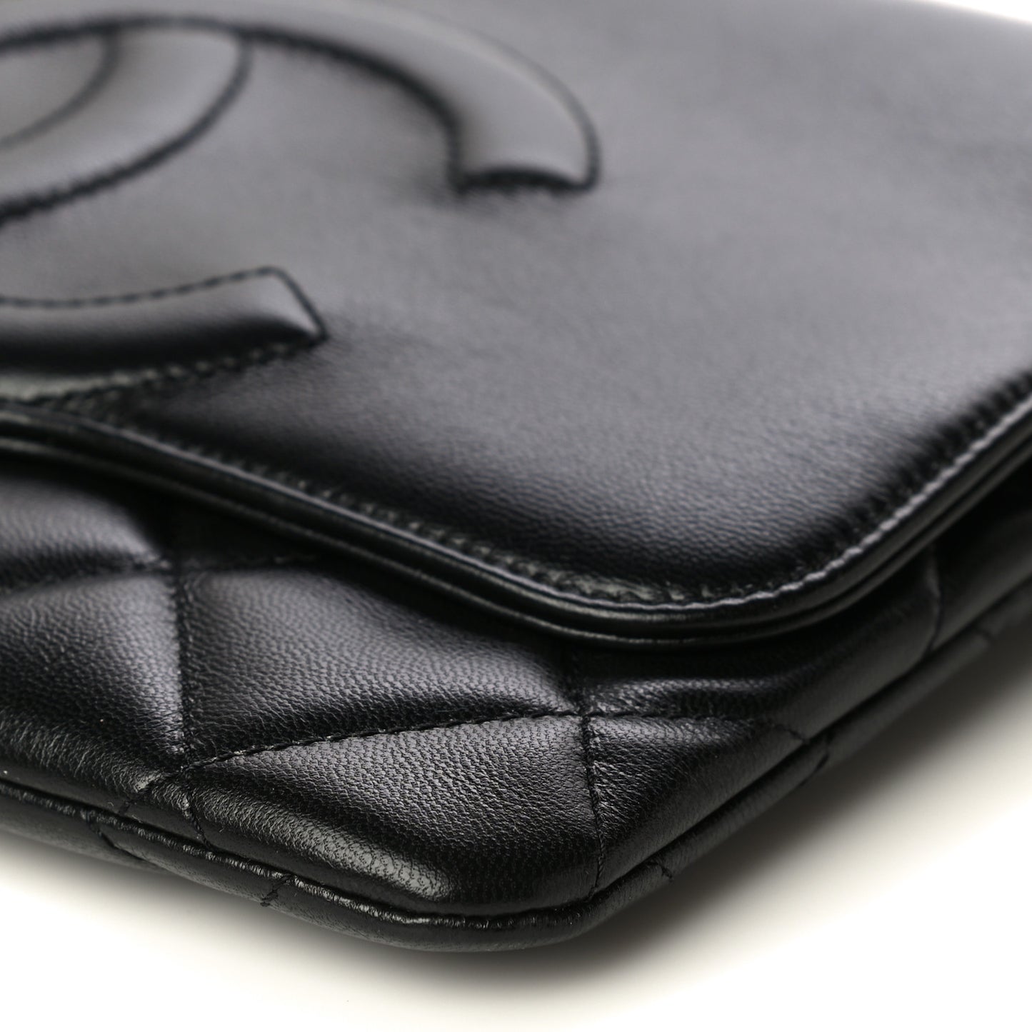 Goatskin Quilted Timeless CC Clutch Black