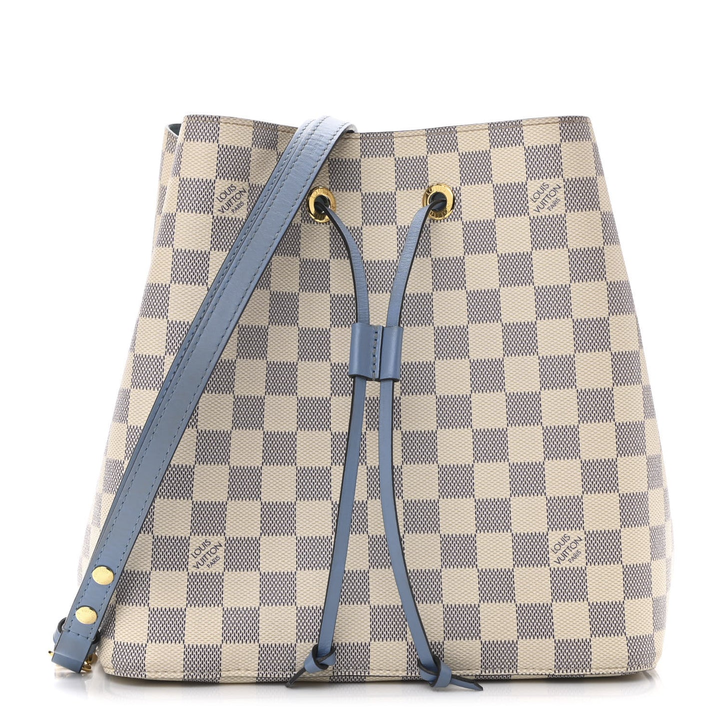 Damier Azur Neonoe MM Bleuet