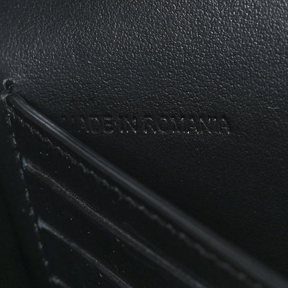 Burberry Calfskin Vintage Check Hannah Wallet with Detachable Strap Black 7 of 9