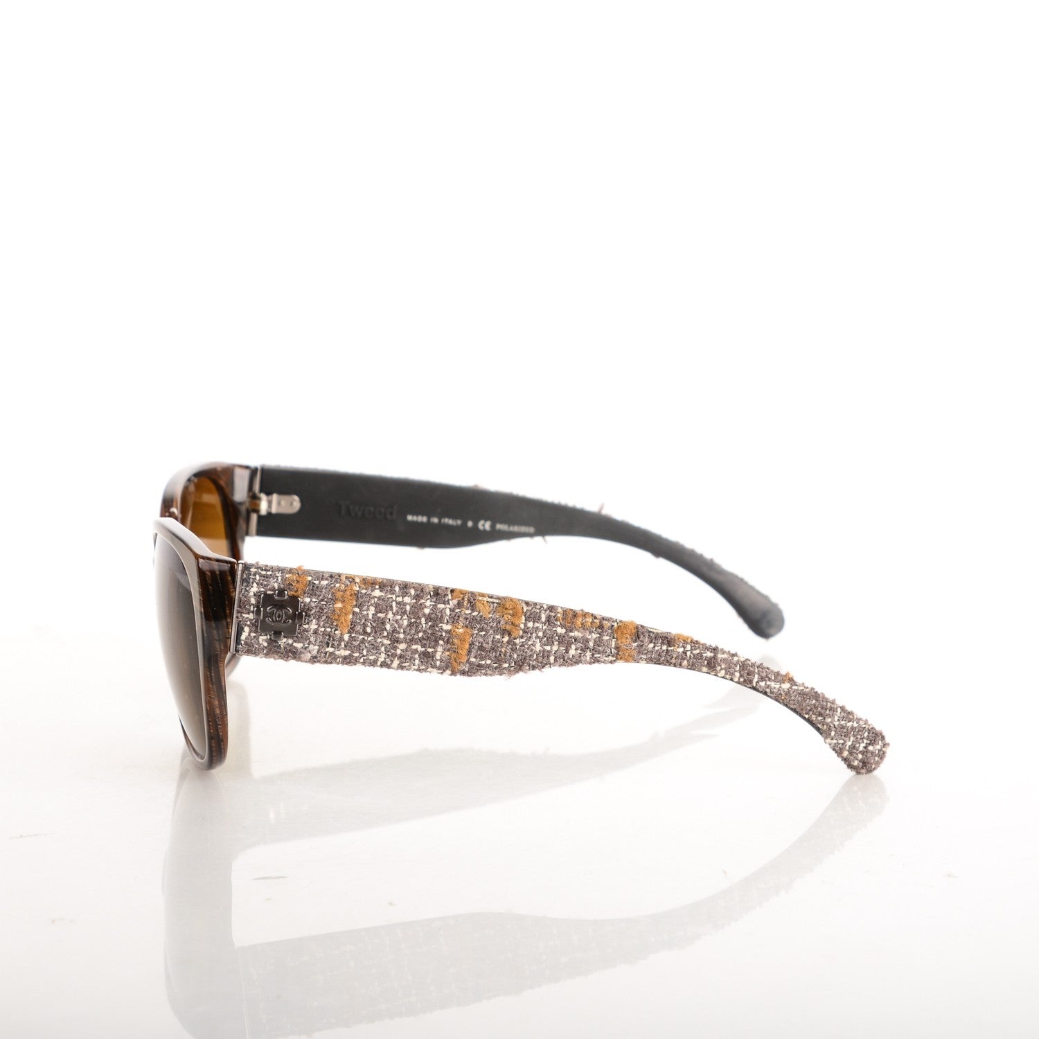 Chanel Tweed Boy CC Sunglasses 5237 Brown 2 of 4