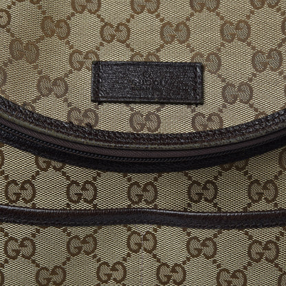 Gucci Monogram Natural Pigskin Large Diaper Bag Beige Ebony Cocoa Dark Chocolate 16 of 18