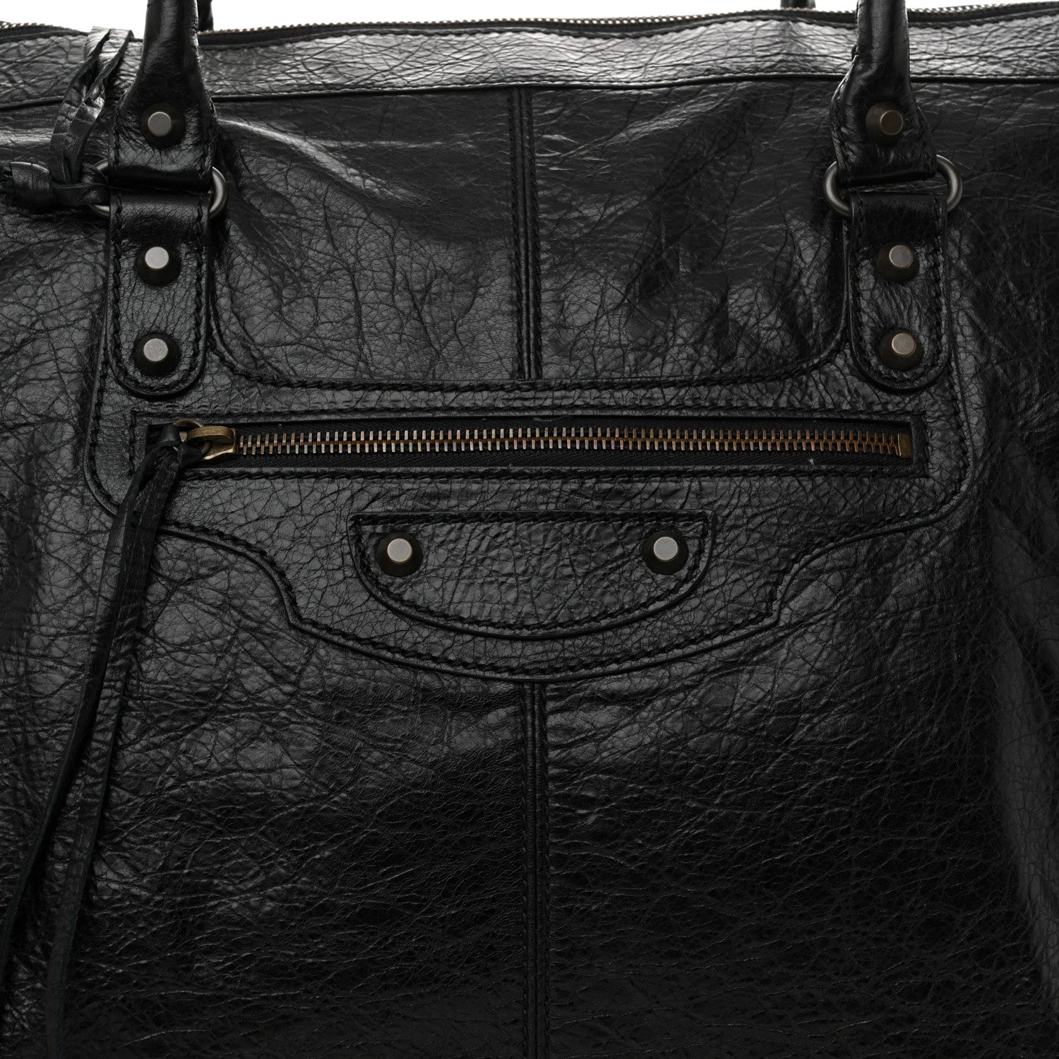 Balenciaga Agneau Classic Hardware Weekender Black 9 of 23