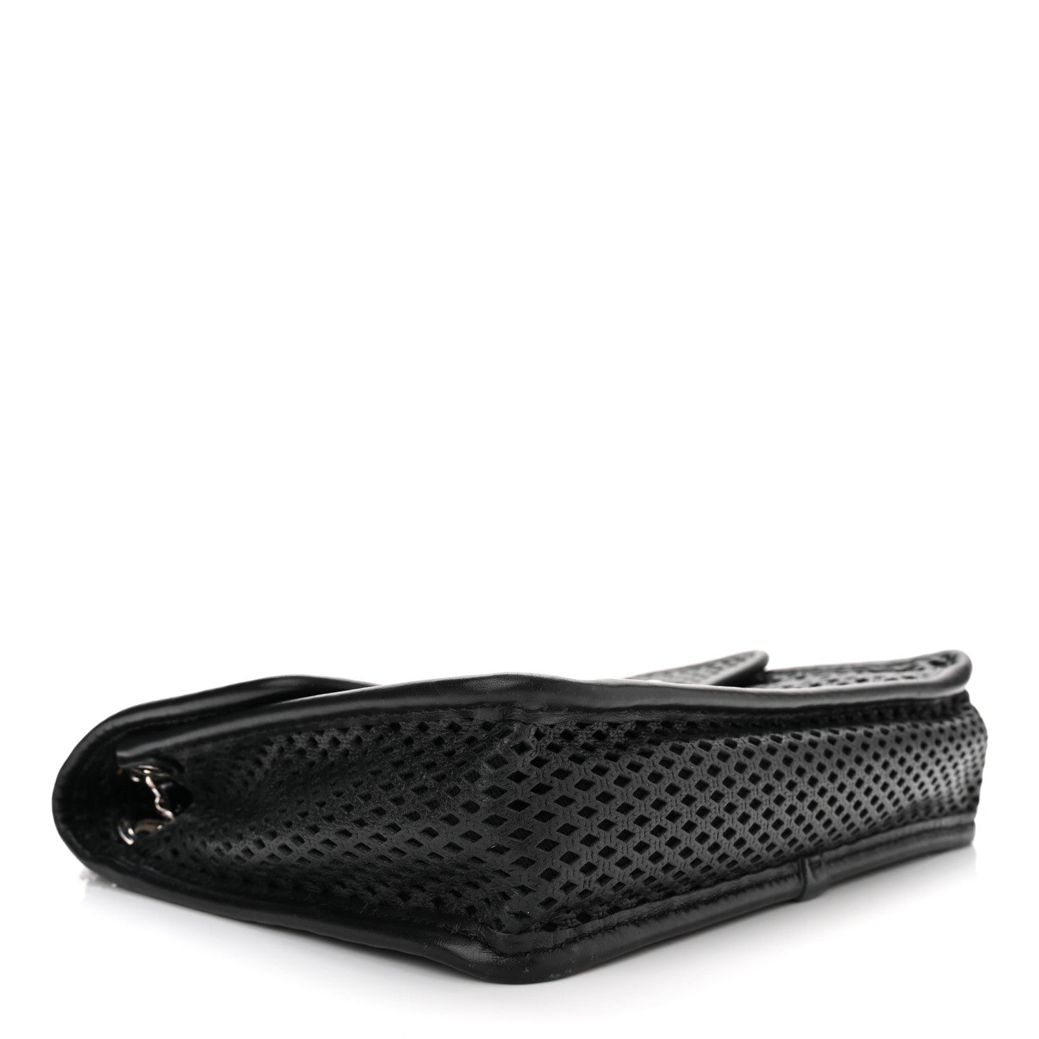 Chanel Metallic Perforated Calfskin Small Up In The Air Flap Black 4 of 10