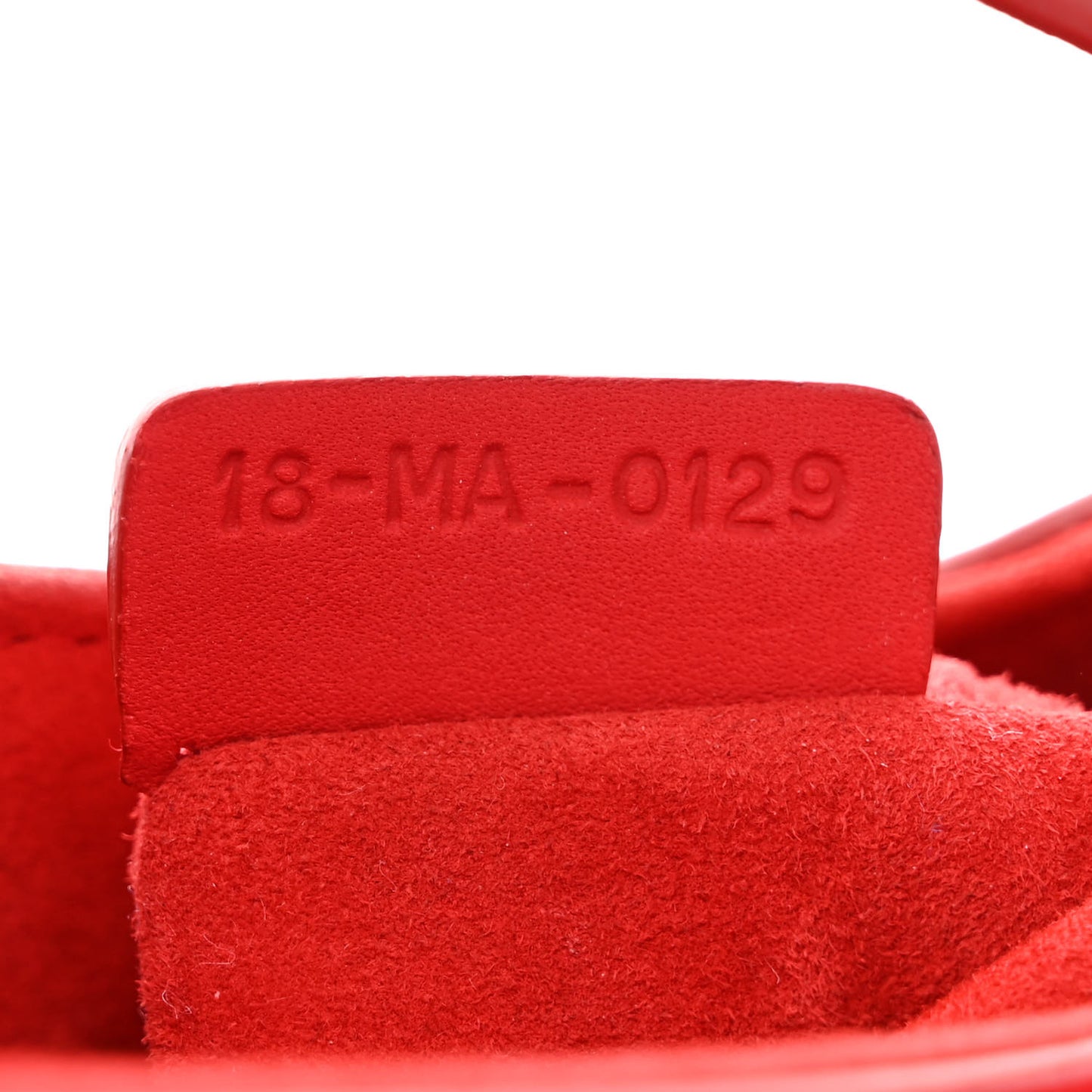 Ultra Matte Calfskin Mini Saddle Bag Red