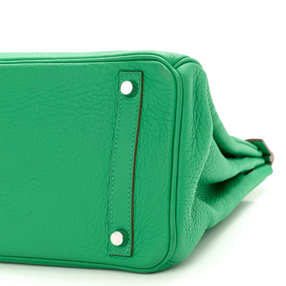 Hermes Taurillon Clemence Birkin 30 Menthe 10 of 16
