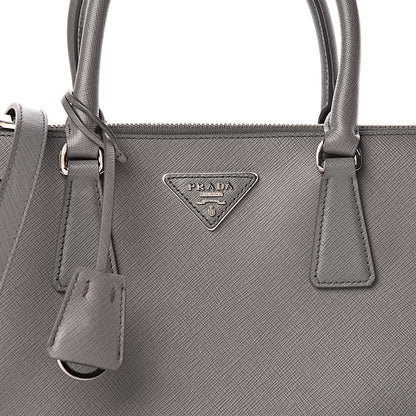 Prada Saffiano Small Galleria Double Zip Tote Marmo 10 of 13