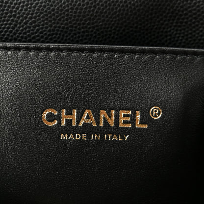 Chanel Caviar Quilted Medium Boy Flap Black 6 of 10