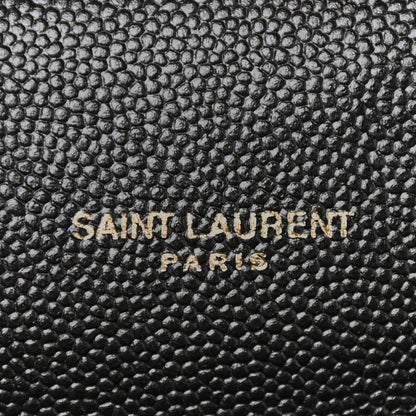 Saint Laurent Grain De Poudre Small Classic Monogram Kate Tassel Satchel Black 6 of 10