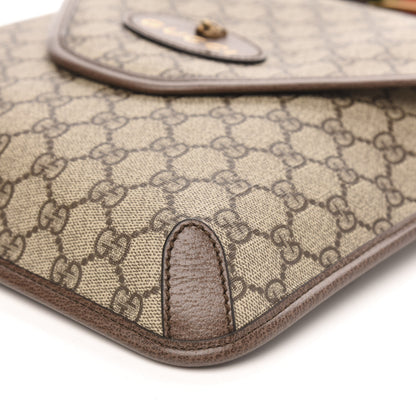 Gucci GG Supreme Monogram Web Medium Neo Vintage Flap Messenger Bag Beige New Acero 10 of 10