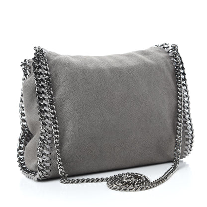 Stella McCartney Shaggy Deer Mini Falabella Fold Over Tote Light Grey 3 of 10