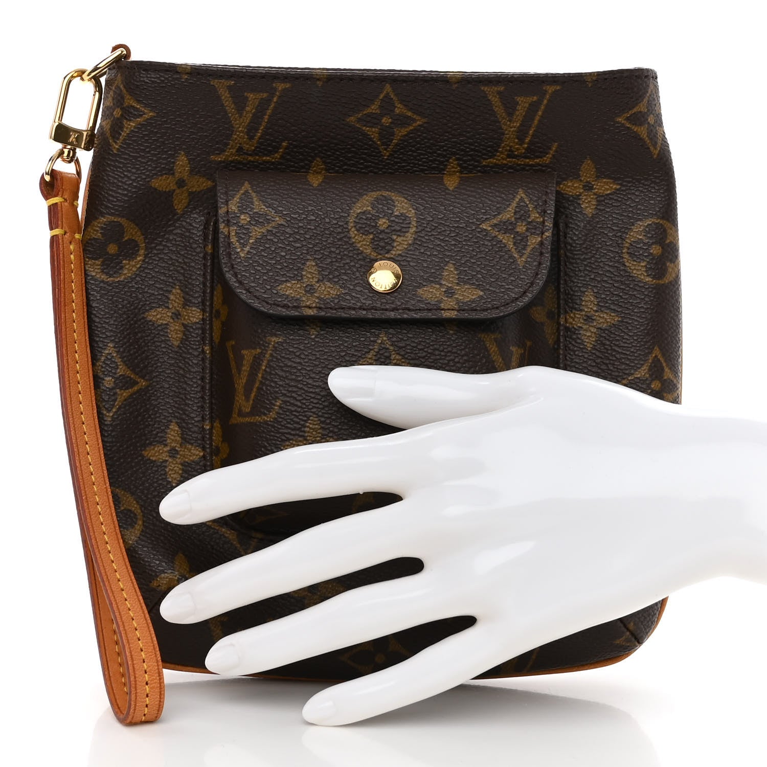 Louis Vuitton Monogram Partition Wristlet 2 of 9