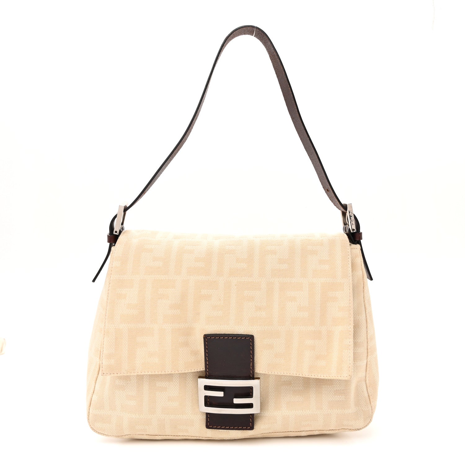Fendi Zucca Mama Baguette Beige 1 of 10