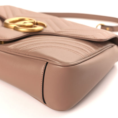 Gucci Calfskin Matelasse Medium GG Marmont Shoulder Bag Porcelain Rose 9 of 9