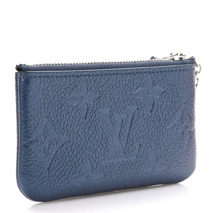 Louis Vuitton Metallic Empreinte Monogram Giant Key Pouch Navy Nacre 3 of 7