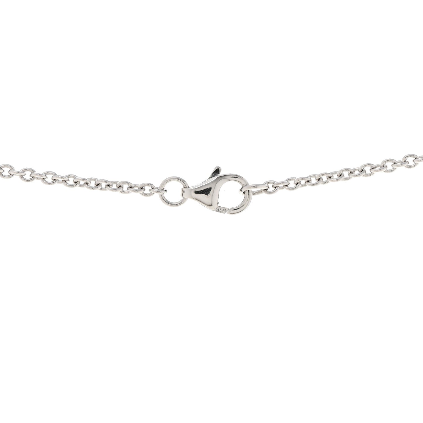 18K White Gold Interlocking LOVE Necklace