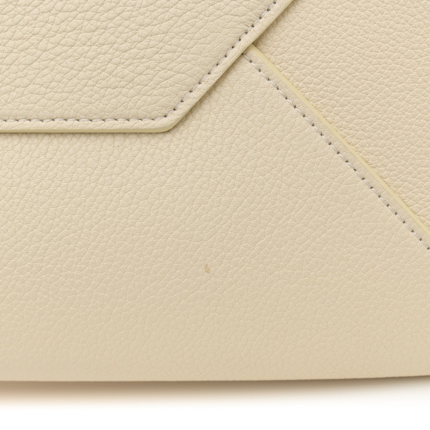 Celine Soft Grained Calfskin Small Belt Cabas Phantom Cream 11 of 12