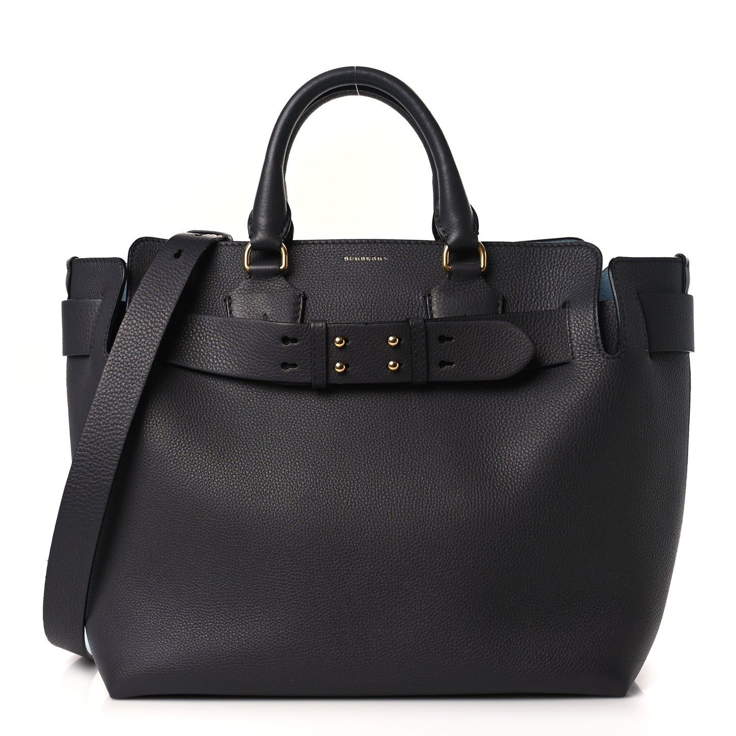Soft Grain Calfskin Medium Belt Bag Marais Charcoal Grey