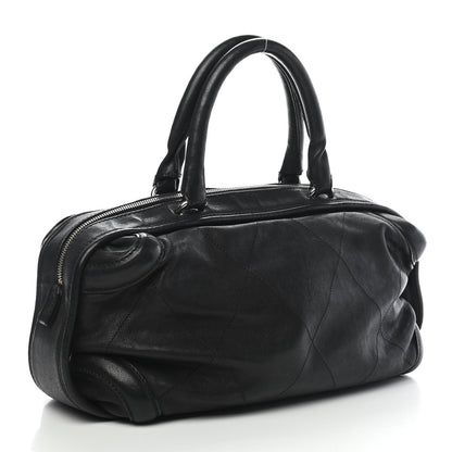 Chanel Calfskin Round Bowling Bag Black 2 of 10